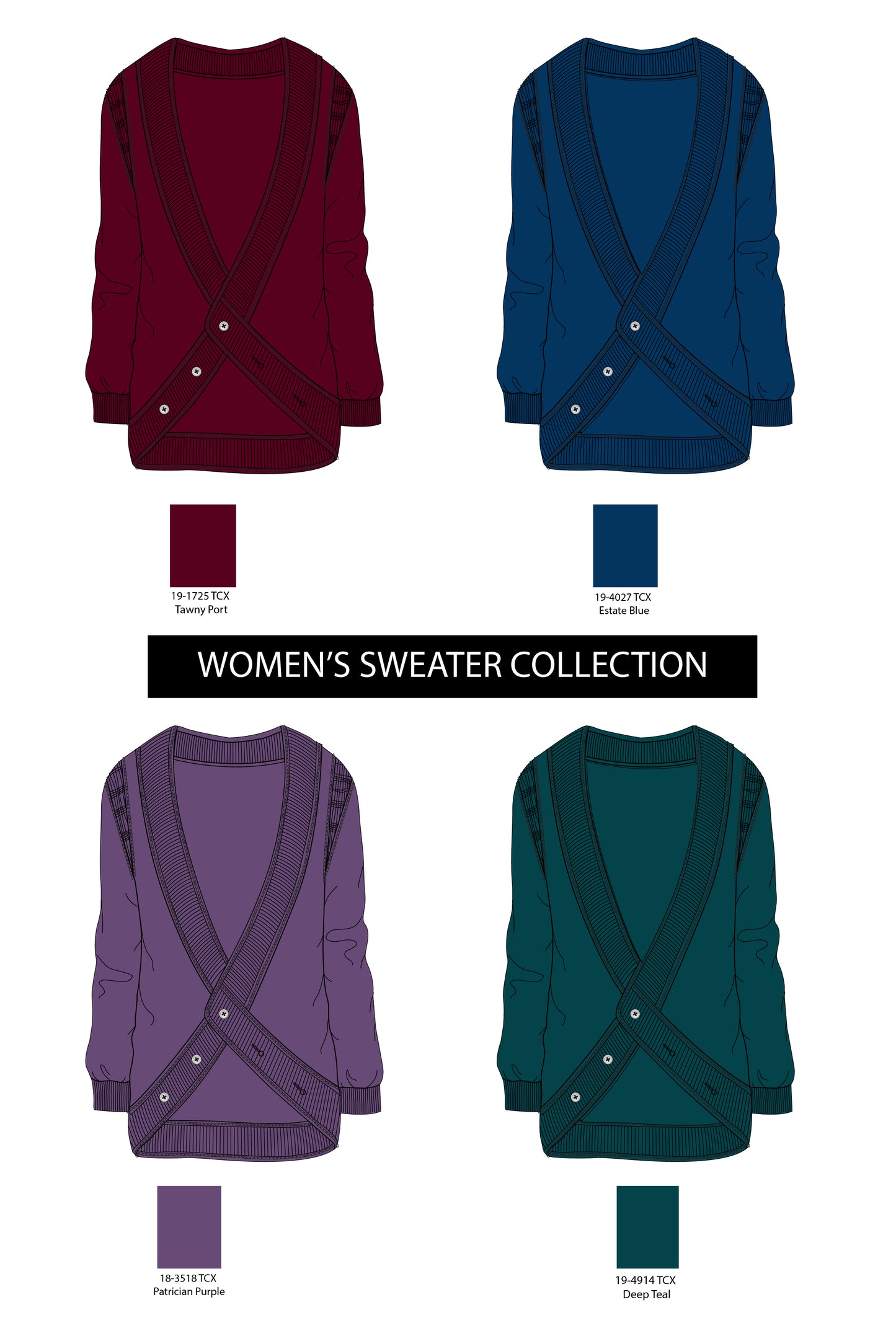 Women's sweater vector illustration