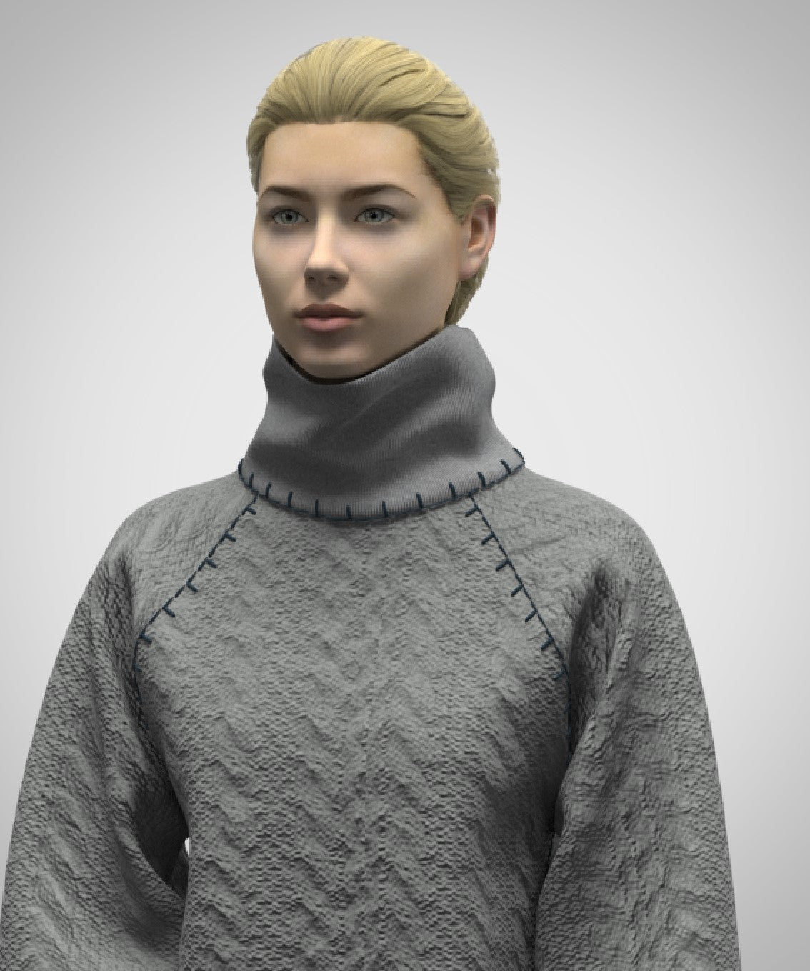 Women's Sweater 3d Rigged