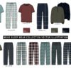 Men’s Sleepwear Vector Collection | Editable Pajama & Loungewear Flat Sketches (AI)