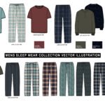 Men’s Sleepwear Vector Collection | Editable Pajama & Loungewear Flat Sketches (AI)