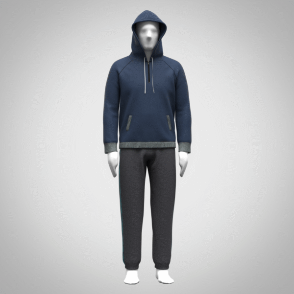 Mens hoodie and trouser 3D Clothing – Editable Fashion Garment for CLO3D & Marvelous Designer