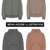 Men’s Hoodie Vector Illustration Exclusive Collection