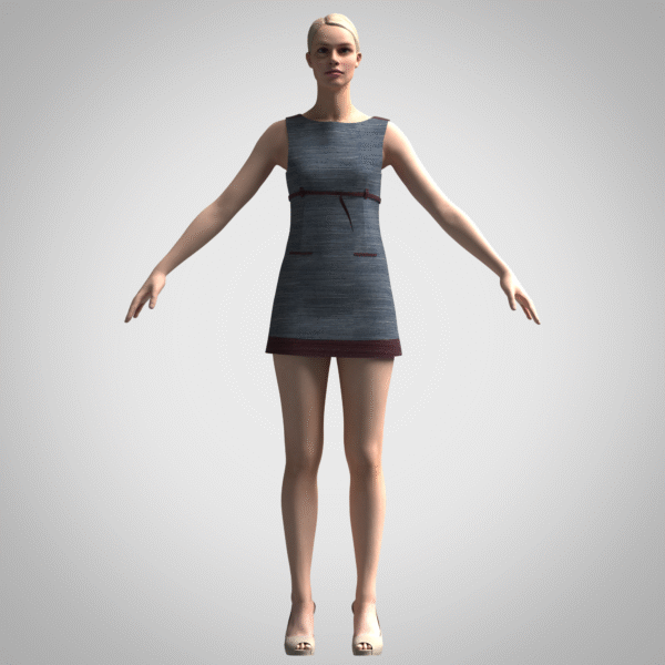 Women’s Official Dress 3D Clothing – Professional Outfit for CLO3D & Marvelous Designer