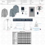 Mens exclusive Shirt Tech Pack Template collection AW26