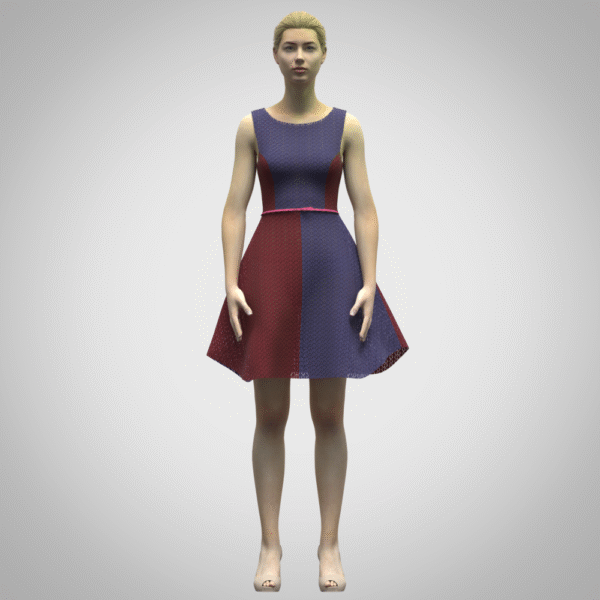 Woman's adjustable sweater dress 3d clothing