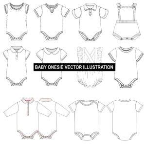 Baby Onesie Vector Free Download