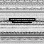 Decorative Borders Brushes Vector