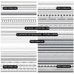 Zipper vector brushes Free Download