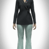 Women’s Blazer & Wide-Leg Pants Clothes 3D Model