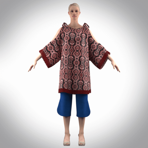 3d Model Womens brunch Dress – Stunning Realistic Digital Fashion CLO 3D & Marvelous Designer Compatible