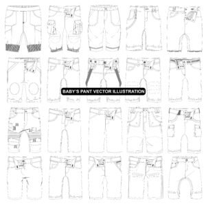 BABY’S PANT VECTOR ILLUSTRATION — 20 Stunning Styles (Ultimate)