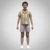3d Model boys resort shirt and shorts set Digital Fashion CLO 3D & Marvelous Designer Compatible