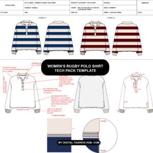Women’s Rugby Polo Shirt Tech Pack