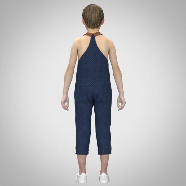 3d clothing boys dungaree Digital Fashion CLO 3D & Marvelous Designer Compatible