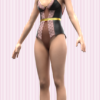 womens bodysuit 3d model clo 3d