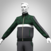 3d clothing Mens zip through jacket Digital Fashion CLO 3D & Marvelous Designer Compatible