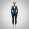 womens blazer 3d model clo 3d