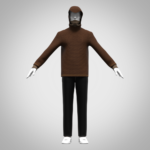 Mens Hoodie 3d clothing Digital Fashion CLO 3D & Marvelous Designer Compatible