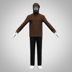 Mens Hoodie 3d clothing Digital Fashion CLO 3D & Marvelous Designer Compatible