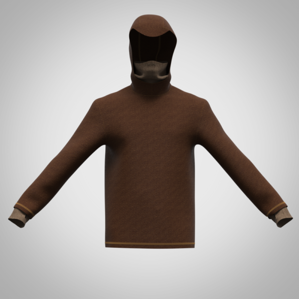 Mens Hoodie 3d clothing Digital Fashion CLO 3D & Marvelous Designer Compatible