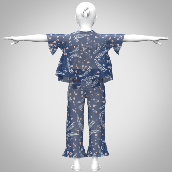 Girls top bottom set 3d clothing Digital Fashion CLO 3D & Marvelous Designer Compatible