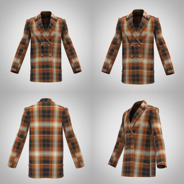 Mens Blazer 3d clothing Digital Fashion CLO 3D & Marvelous Designer Compatible