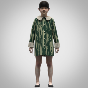 3d clothing Girls coat Digital Fashion CLO 3D & Marvelous Designer Compatible