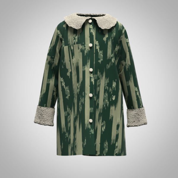 3d clothing Girls coat Digital Fashion CLO 3D & Marvelous Designer Compatible