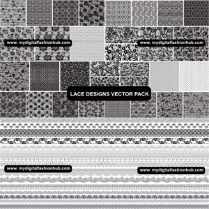Lace vactor designs seamless vector lace patterns