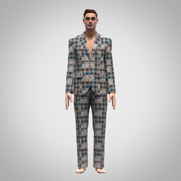Mens Suit 3d clothing Digital Fashion CLO 3D & Marvelous Designer Compatible