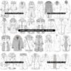 Womens outerwear vector flats technical designs