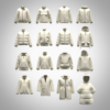 Boys Jacket 3D Clothing Pack for CLO3D and Marvelous Designer Puffer Hoodie Winter Jacket Bomber and Outerwear