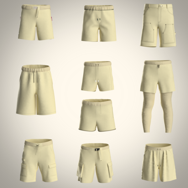 Boys Shorts 3D Clothing Mega Pack from MyDigitalFashionHub