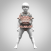 Baby girls tops 3d clothing This high-qualitybaby girls tops 3d clothing is ideal for use in digital fashion showcases, animations, gaming, virtual fitting rooms, or fashion prototyping. The model is optimized with a low polycount, making it suitable for real-time applications. Key Features: Low polycount 3d Clothing – Optimized for fast rendering and game engines Realistic wash-effect textures – Includes exotic surface details. Normal maps – For enhanced depth and realism 2D CAD Pattern included – Perfect for actual garment production. Printable sewing pattern – Based on production standards. If anything missing just direct text me, I will be there for help. File formates : Zprj, Obj, FBX, MTL, LXO, DXF, PDF and also all in one file. Made with Clo Standalone.