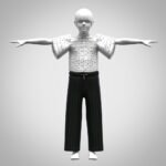 This high-quality girls broderie anglais tops and trouser 3d clothing is ideal for use in digital fashion showcases, animations, gaming, virtual fitting rooms, or fashion prototyping. The model is optimized with a low polycount, making it suitable for real-time applications.