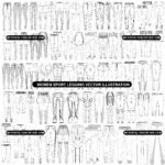 Womens Sport Legging Vector Pack –50 Design Asset