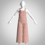 girls dungarees 3d clothing