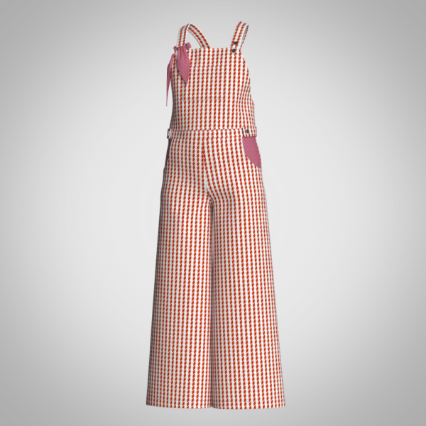 Girls dungarees 3d clothing