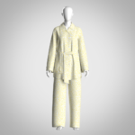 womens pajama set 3d clothing. This high-quality girls dungarees 3d clothing is ideal for use in digital fashion showcases, animations, gaming, virtual fitting rooms, or fashion prototyping. The model is optimized with a low polycount, making it suitable for real-time applications. Key Features: Low polycount 3d Clothing – Optimized for fast rendering and game engines Realistic wash-effect textures – Includes exotic surface details. Normal maps – For enhanced depth and realism 2D CAD Pattern included – Perfect for actual garment production. Printable sewing pattern – Based on production standards. If anything missing just direct text me, I will be there for help. File formates : Zprj, Obj, FBX, MTL, LXO, DXF, PDF and also all in one file. Made with Clo Standalone.