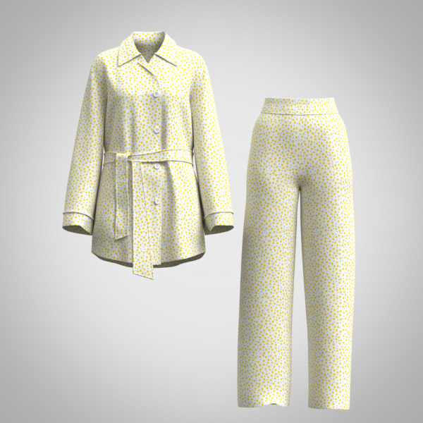 womens pajama set 3d clothing. This high-quality girls dungarees 3d clothing is ideal for use in digital fashion showcases, animations, gaming, virtual fitting rooms, or fashion prototyping. The model is optimized with a low polycount, making it suitable for real-time applications. Key Features: Low polycount 3d Clothing – Optimized for fast rendering and game engines Realistic wash-effect textures – Includes exotic surface details. Normal maps – For enhanced depth and realism 2D CAD Pattern included – Perfect for actual garment production. Printable sewing pattern – Based on production standards. If anything missing just direct text me, I will be there for help. File formates : Zprj, Obj, FBX, MTL, LXO, DXF, PDF and also all in one file. Made with Clo Standalone.